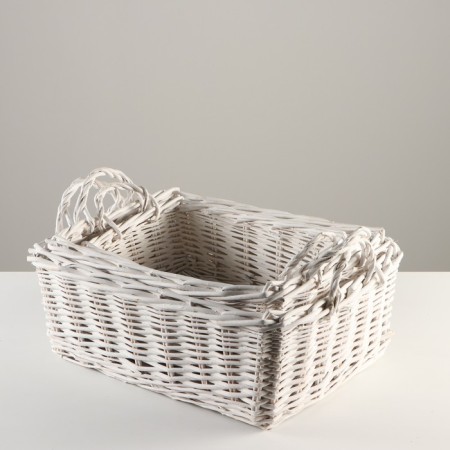 A set of baskets, 3 pcs, 50x40x18 cm, 44x34x16 cm, 38x28x14 cm, willow-1