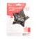 Foil ball 18 “Again to school!”, Star, 1 pc., Black color