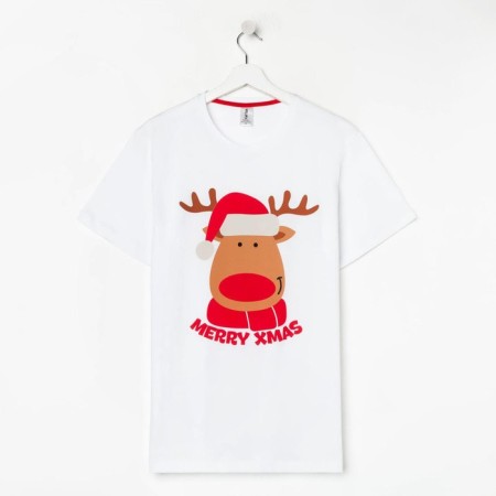 T -shirt New Year's male KAFTAN "Merry XMAS" Size 56-5