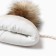 Children's cap with insulation, rr 46-48, milk color