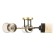 Sinna chandelier 3he27 40W black and gold 50x50x27 cm Bayerlux