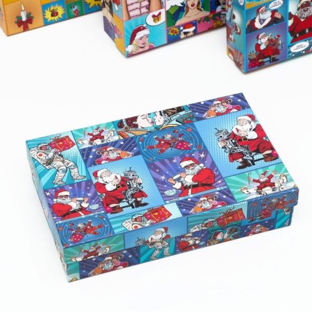 Set of boxes 4 in 1 "ROP -Art New Year", 30 x 20 x 8 - 24 x 14 x 5 cm-3