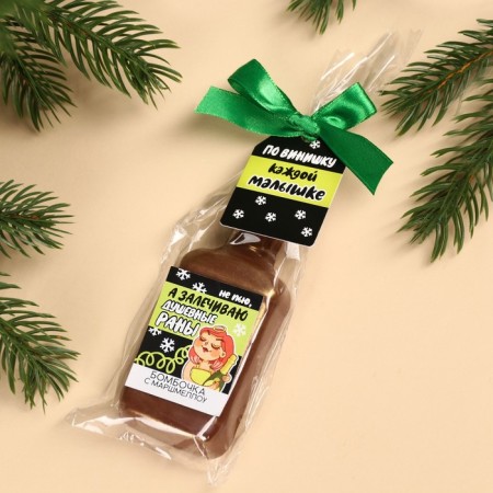 Chocolate bomb with marshmallow "every baby" in the form of a bottle, 50 g.-1