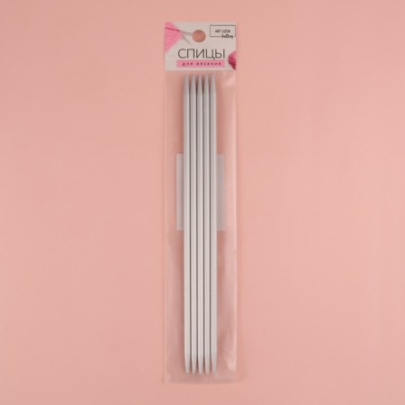 Knitting knitting needles, stitching, with Teflon coating, D = 4 mm, 20 cm, 5 pcs-3