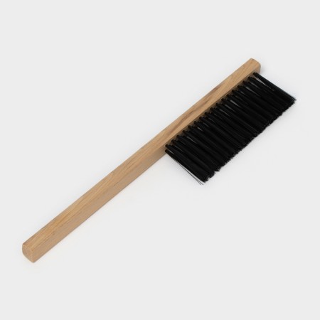 Technical brush, 39 × 2.5 × 1.6 cm, three-row, 51 bunch, beech, synthetic fiber black-1