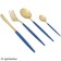 Set of cutlery Lenardi Vivid, 24 objects, blue color