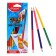 Pencils of two -tone Maped Solor Peps, three -sided, 24 colors - 12 pieces, euro suspension