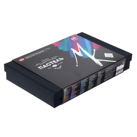 Pastel dry, set of 60 colors, Extra Soft, ZHK "Master Class", D-10 mm/L-65 mm, art, 253412004-2