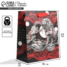 Gift laminated vertical, packaging, “Hercules”, MS 18 x 23 x 10 cm