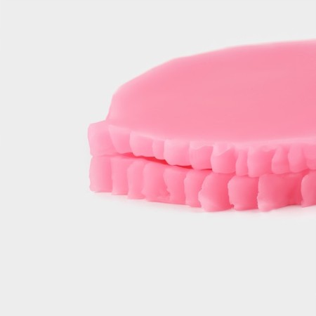 Mold Dolyana "Foliage", silicone, 8.2 × 6.3 cm, pink color-5
