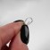 Carabiner wire, iron, 17 × 6 mm, thickness - 1 mm, silver color