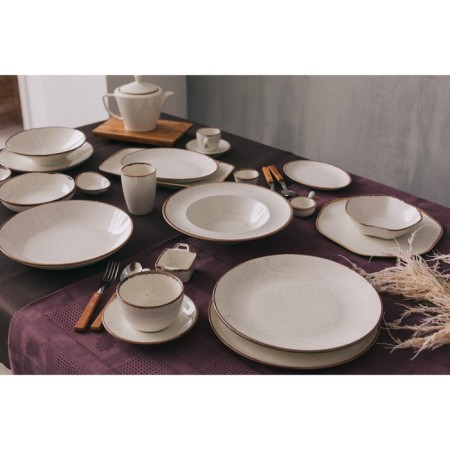 Porcelain salad 700 ml, d = 16 cm, beige color-2
