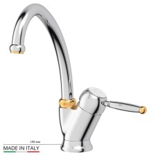 Kitchen mixer, chrome, gold, ponsi