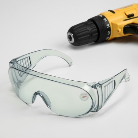 Burders protective glasses, darkened, open type, shockproof material-3