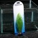 Silicone Aquarium plant, glowing in the dark, 6 x 19 cm, green