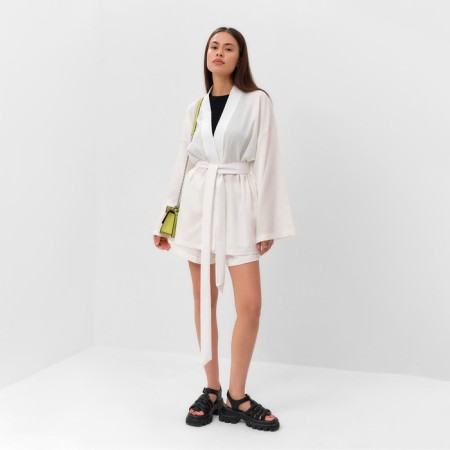 Women's costume (kimono and shorts) Mist Summer Time, White, R.48