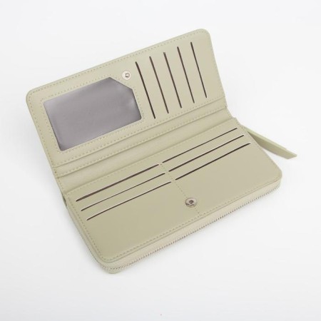 Women's wallet with lightning, green color-2