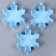 The basis for creativity and decoration "Snowflake", set of 3 pcs., Size 1 pc. - 8 × 9 × 2.5 cm