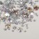 Rhinestones for decor, 12 cells, 1.5/2/2.5/3 mm, silver holography color