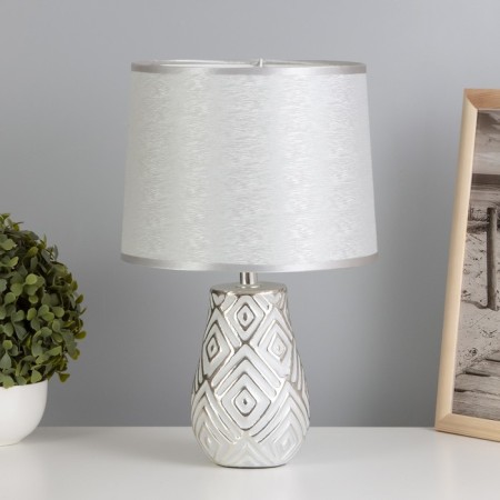 HELP lamp 16195/1 E14 40W gray with silver 20x20x33 cm Risalux