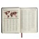 Leduced A5 Diary, 136 Velvet Index sheets, hard cover, artificial leather, Soft Touch lamination, lies, tinted block 70 g/m2, gray