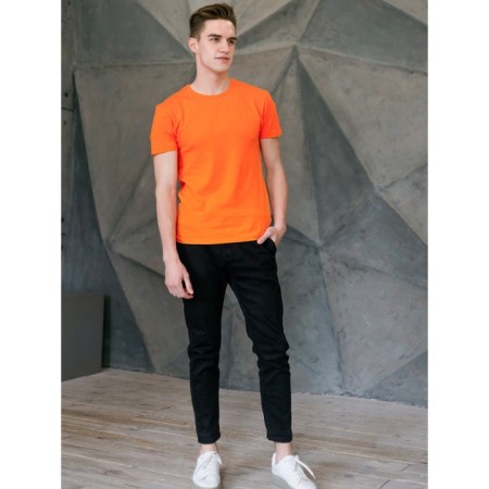 Male T -shirt, size 48, orange color-5