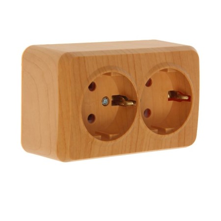 Smartbuy "Jupiter" socket, 16 a, double, open, with salary, color, light tree