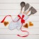 Brownie Dolyana blade, 32 × 6 cm, gray/beige color