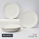 A set of plates of dining porcelain Magistro Lofty, 6 objects: D = 26.7 cm, white color