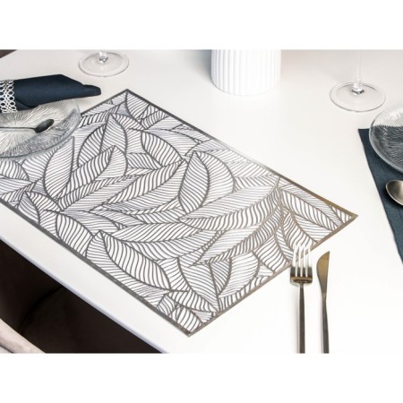 Serving napkin on the table "Listopad", 45 × 30 cm, silver color-7