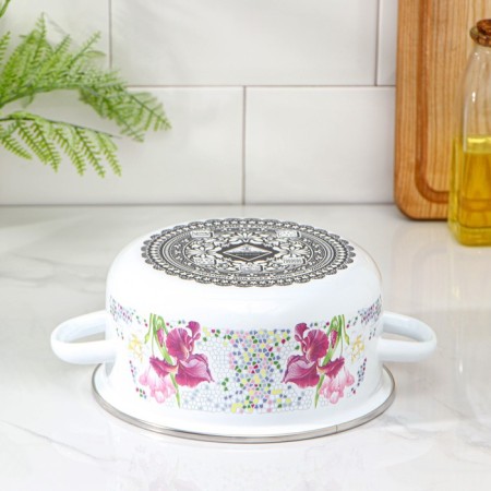 Mosaic pan, 2 l, metal cover, induction-2