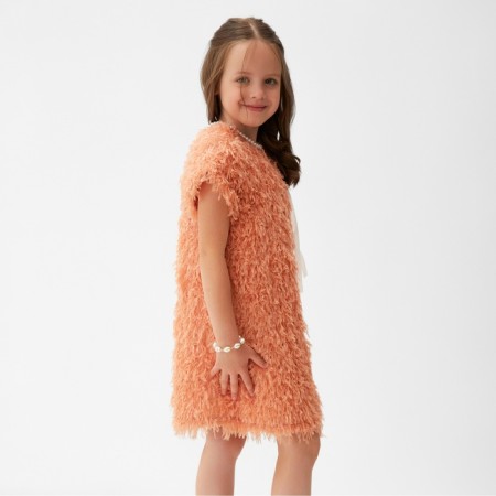 Платье для девочки, MINAKU :Party Dress, цвет розовый, рост 128 см-4