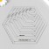 Patchwark ruler Plastic "hexagonal"
