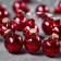 Garland “thread” 1.6 m with nozzles “balls with red confetti”, IP20, silver thread, 15 LED, glow warm white, AAX2
