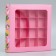 Box for sweets, confectionery packaging, 16 cells "From the whole heart", 18.9 x 18.9 x 3.8 cm