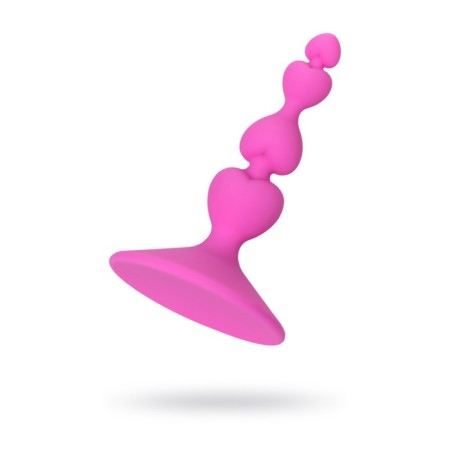 Anal plug Eromantica, silicone, pink, 8 cm, d 2.3 cm-1