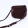 Richet bag on a magnet, outer pocket, long belt, burgundy color