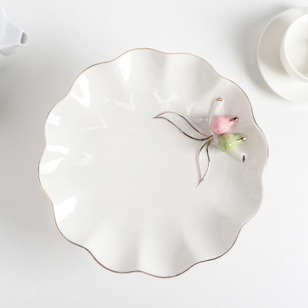 Ceramic Ceramic dessert stand, D = 25 cm-2