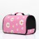 Bag - Carriage for animals "Flowers", pink, size S, 37.5 x 17 x 22 cm