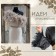 Braid with feathers Marabu, 8-10 cm, 5 ± 0.5 m, gray color