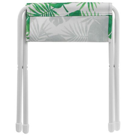 Folding country chair, tropical leaves-5