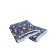 Plaid "Grow together", size 96x87 cm, blue, white color