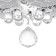 Chandelier 55725/400 CR chrome 4x40W E14 LED PDU 40x40x21cm