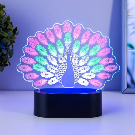 Sensor lamp "Peacock" LED USB (90cm) from 3xa Black Black 17.8x5x16.5 cm Risalux 76522