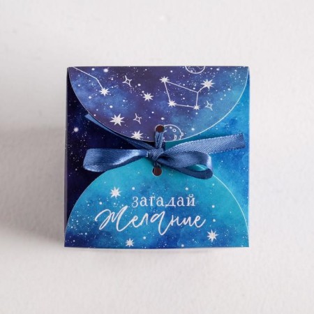 Bonbonniere box, gift packaging, “make a desire”, 7.5 x 8 x 7.5 cm-3