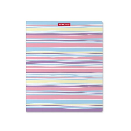 Notebook of 48 sheets in the Pastel Lines cage, cover coated cardboard, offset unit, mix-3