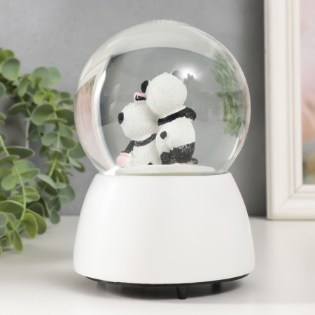 Souvenir Polystone Water Ball Music "Panda Boxers" MIX 10x10x15 cm-3