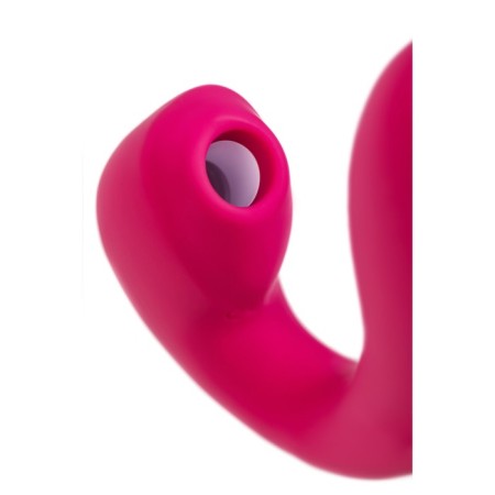 Satiffyer Sunray vibrator, with a vacuum-wave stimulator, 15 cm, silicone, pink color-7