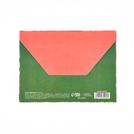 Конверт подарочный «С Днём рождения», цветы, 15 × 11 см-1