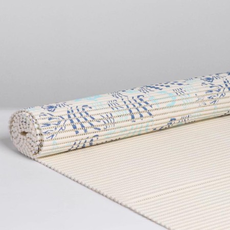 Bathroom mat "Sea signs", width 65 cm, roll 2 m, white color-2